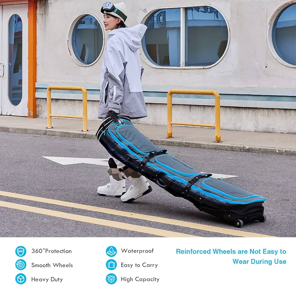 Amazon | XCMAN キャスター付きスノーボードケース、リュック